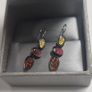 LC Dangle Drop Earrings Multicolor